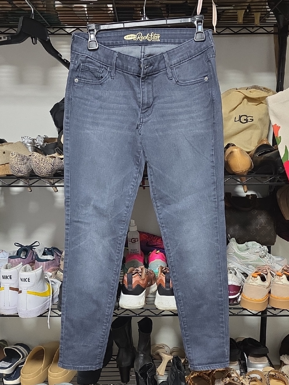 Old Navy Women's Gray Ankle Skinny Jeans